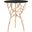 Tara Black Branched Glass Top Gold Accent Table