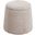 Tara Round Storage Ottoman In Beige