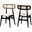 Tarana Wood Dining Chair Set of 2 In Cream and Black