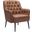 Tasmania Accent Chair In Vintage Brown