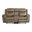 Tasso Motion Loveseat with Console In Brown