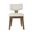 Tate Split Back Upholstered Dining Chair Set of 2 In Chestnut