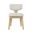 Tate Split Back Upholstered Dining Chair Set of 2 In Natural