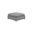 Tatiana Boucle Fabric Ottoman in Rich Gray