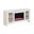Tatum 66 Inch Fireplace Console In White