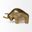 Tauro I Cast Aluminum Raging Bull In Gold