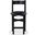 Tayla Leather Counter Stool In Black