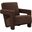 Taylor Modern Velvet Accent Chair In Dark Brown