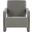 Taylor Modern Velvet Accent Chair In Grey