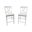 Taylor X-Back Counter Stools - Set of 2 In Antique White and White