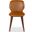 Tazmyn Leather Dining Chair In Brown and Walnut
