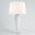 Teardrop Glass Lamp In White