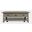 Telluride 50 Inch Coffee Table with Caster Wheels and Pull Through Drawers In Driftwood