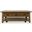Telluride 50 Inch Coffee Table with Caster Wheels and Pull Through Drawers In Gold