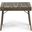 Temptation Outdoor Foldable Side Table with Slat Design In Grey