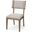 Tenton I Grey Fabric Wrap Brown Wooden Base Dining Chair