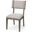 Tenton Ii Grey Fabric Seat Brown Wood Frame Dining Chair