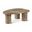 Teramo Concrete Indoor and Outdoor Coffee Table In Beige