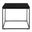 Teresa 24 Inch Side Table In High Gloss Black and Matte Black