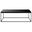Teresa Rectangular Coffee Table In High Gloss Black and Matte Black
