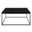 Teresa Square Coffee Table In High Gloss Black and Matte Black