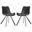Terra Black Midcentury Modern Dining Chair Set of 2