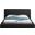 Terra Boucle Fabric Full Bed In Black