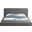 Terra Boucle Fabric Full Bed In Grey