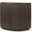 Terra Fluted Dark Brown 2-Door Accent Cabinet