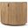 Terra Fluted Light Brown Wood 2-Door Accent Cabinet
