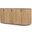 Terra Light Brown Wood Fluted Sideboard