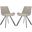 Terra Light Grey and Black Midcentury Modern Dining Chair Set of 2