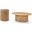 Terra Occasional Table Set In Light Brown