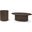 Terra Oval Occasional Table Set In Dark Brown