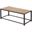 Terracotta Coffee Table With Tile Top Hammered Brown
