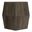 Terry Solid Mango Wood Side Table In Ash Grey