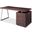 Tesla-2 Brown Oak Computer Desk