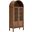 Tessa Arched Storage Tall Display Cabinet In Walnut