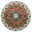 Texio Medallion Hand-Hooked Wool Area Rug In Ivory and Red