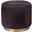 Thackeray Round Pouf In Espresso