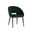 Thatcher Dining Armchair In Black and Deep Green Sky
