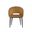 Thatcher Dining Armchair In Black and Gold Sky