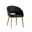 Thatcher Dining Armchair In Champagne Gold and Onyx
