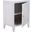 Thea White Wash 1 Door Carved Nightstand