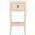 Thelma Vintage Cream End Table with Storage Drawer