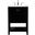 Theo 24 Inch Single Bathroom Vanity In Black