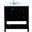 Theo 32 Inch Single Bathroom Vanity In Black With Backsplash