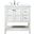 Theo 32 Inch Single Bathroom Vanity In White