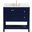 Theo 36 Inch Single Bathroom Vanity In Blue With Backsplash