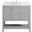 Theo 36 Inch Single Bathroom Vanity In Gray With Backsplash